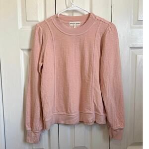 Apiece Apart Baby Pink Organic Cotton Sweatshirt Small